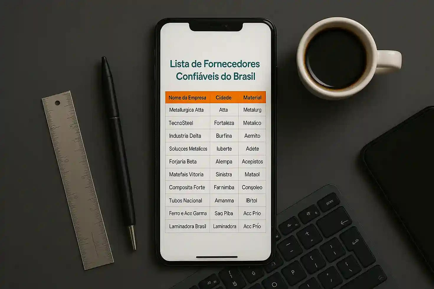 Fornecedores em Todo o Brasil